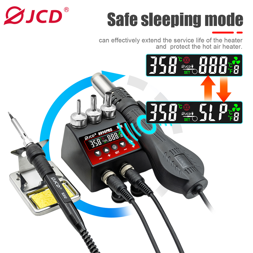 2 In 1 Soldering Rework Station 750W - Jcd 8898pro 2 em 1 estação