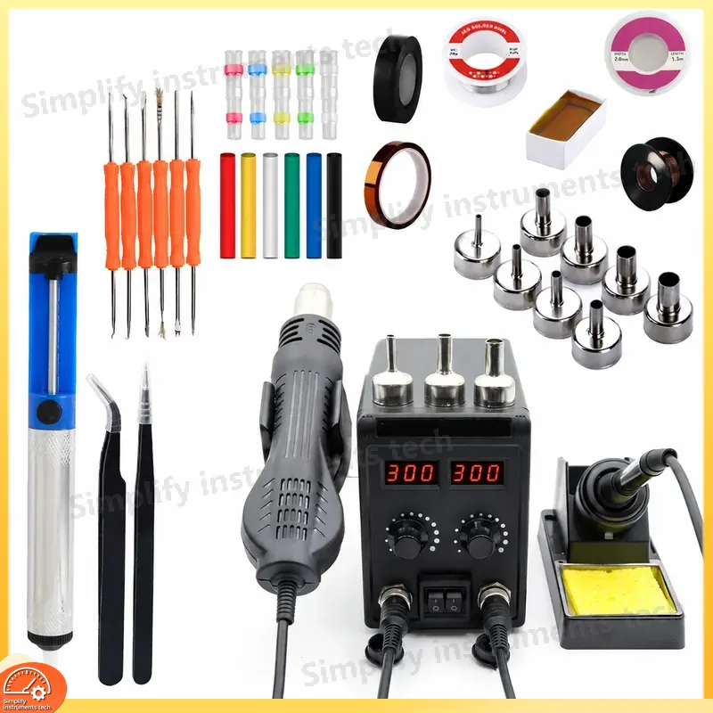 Estação de Soldagem 8586D 2 em - 2 In 1 Soldering Rework Station 750W avaliação e preço