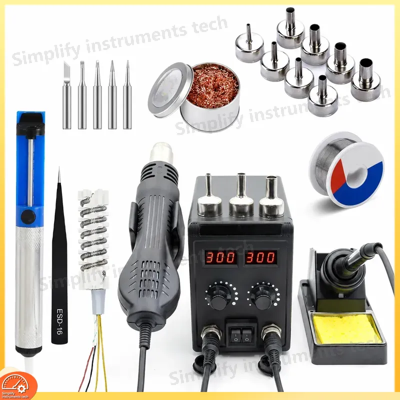 Estação de Soldagem 8586D 2 em - 2 In 1 Soldering Rework Station 750W avaliação e preço