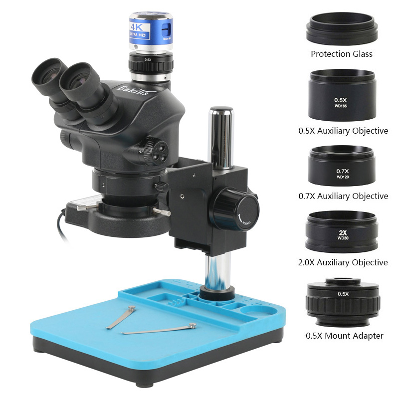 1080p 48mp 2k 4k hdmi usb vga  - Simul-Focal Industrial Microscope 4K Hdmi avaliação e preço